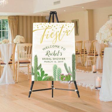 Fiesta Cactus Gold Script  Welcome Photo Print