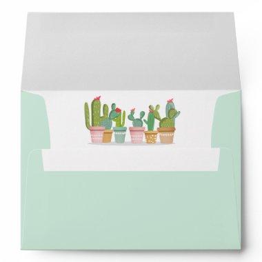 Fiesta Cactus Succulent Mexican Botanical Envelope