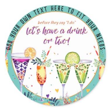 FIESTA Cocktails Custom Classic Round Sticker