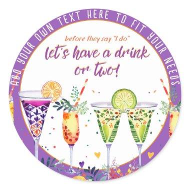 FIESTA Cocktails Custom Classic Round Sticker