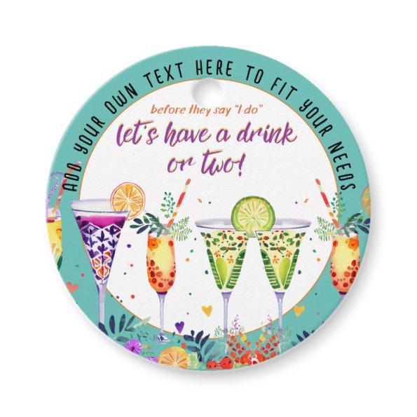 FIESTA Cocktails Custom Favor Tags