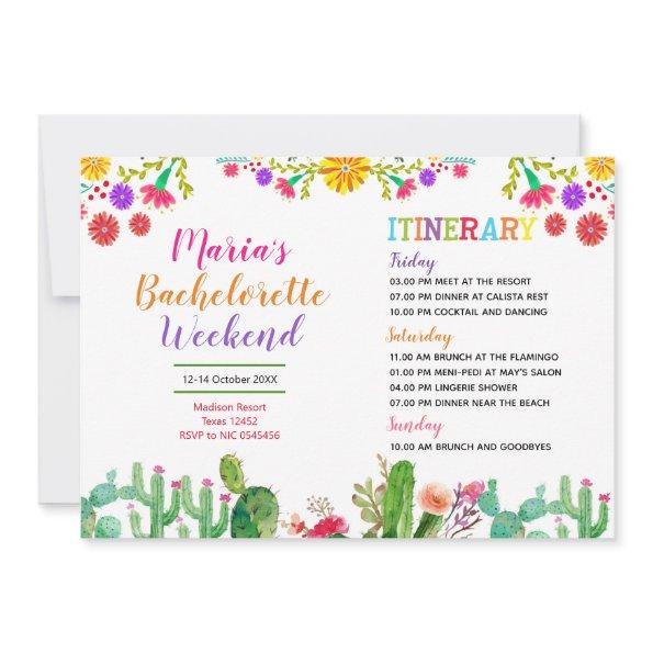 Fiesta Colorful  Itinerary