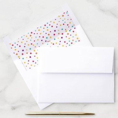 Fiesta Confetti Envelope Liner - White