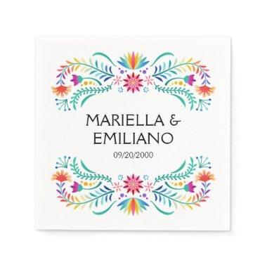 Fiesta Floral Birthday Shower Wedding Napkins