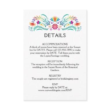 Fiesta Floral Wedding Details Enclosure
