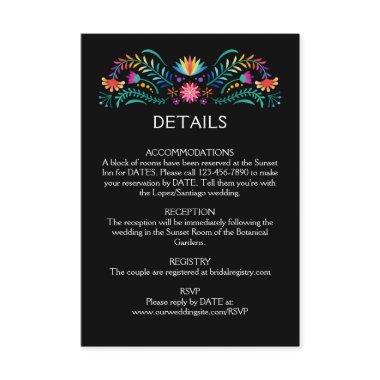 Fiesta Floral Wedding Details Enclosure