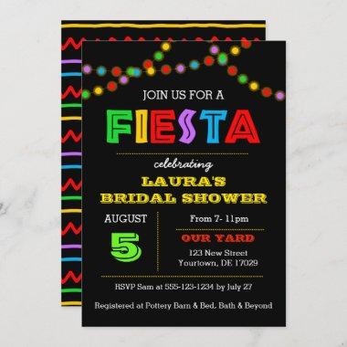 Fiesta Lights Shower Invitations