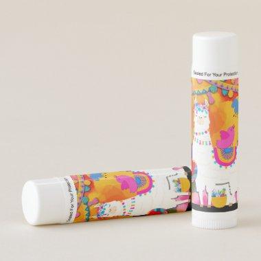 Fiesta Llama Cinco De Mayo Birthday Party Favor Lip Balm