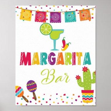 Fiesta Margarita Bar Sign - White #2