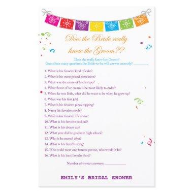 Fiesta Mexican Bridal Shower Game PRINTED