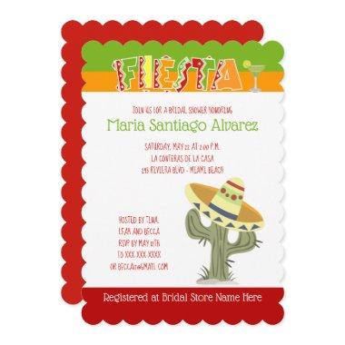 Fiesta Mexican Cinco de Mayo Bridal Shower Invite