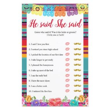 Fiesta nacho average he said she said games