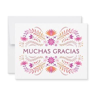 Fiesta Pink Birthday Shower Wedding Thank You