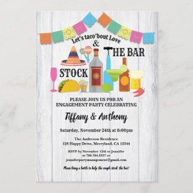 Fiesta stock the bar couples shower Invitations