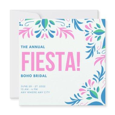 Fiesta Succulent Boho Bridal Brunch Invitations