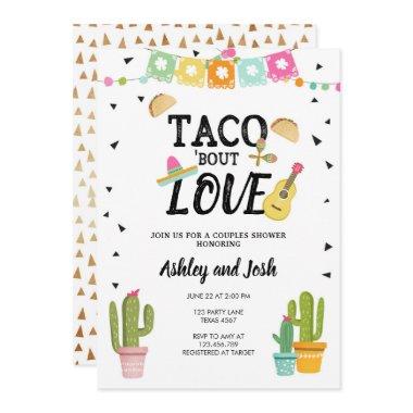 Fiesta Taco Bout Love Cactus Couples Shower Invitations