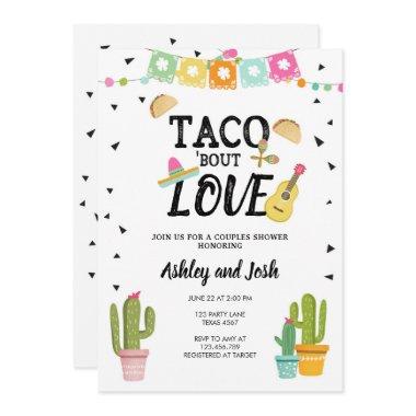 Fiesta Taco Bout Love Cactus Couples Shower Invitations