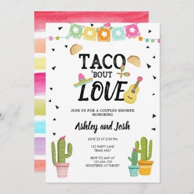 Fiesta Taco Bout Love Cactus Couples Shower Invitations