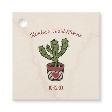 Fiesta Theme  Personalized Cactus Favor Tags