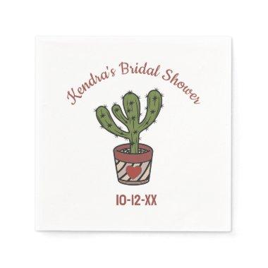 Fiesta Theme  Personalized Cactus Napkins