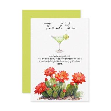 Fiesta Theme Cactus Martini  Thank You