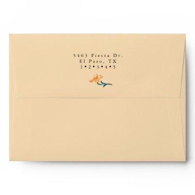 Fiesta | Watercolor  Envelope