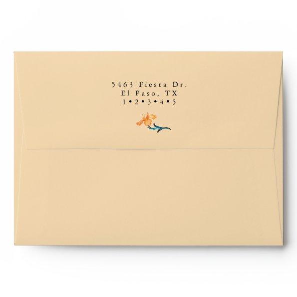 Fiesta | Watercolor  Envelope