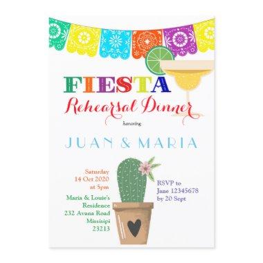 Fiesta Wedding Rehearsal Dinner Invitations