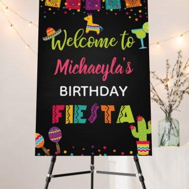 Fiesta Welcome Sign - Blk