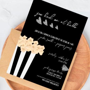 Film Noir - Black - Wedding Shower Invite