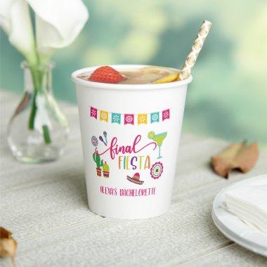 Final Fiesta Bachelorette Party Paper Cup - WH