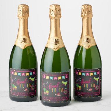 Final Fiesta Bachelorette Party Sparkling Wine Label