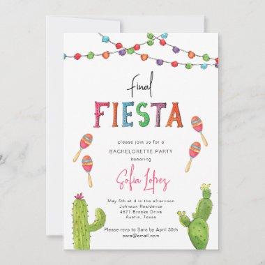 Final Fiesta Mexican Bachelorette weekend Invitations