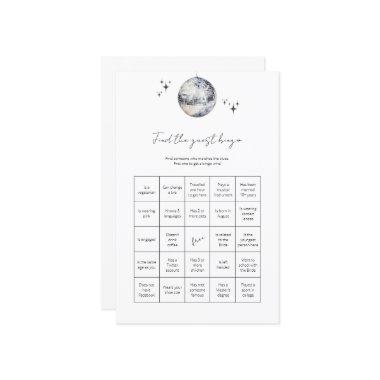 Find Guest Bingo Disco Ball Bridal Shower Game