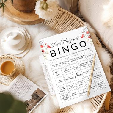 Find The Guest Bingo Bridal Shower Game Invitations