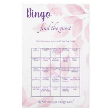Find the Guest Bingo  Game  Flyer