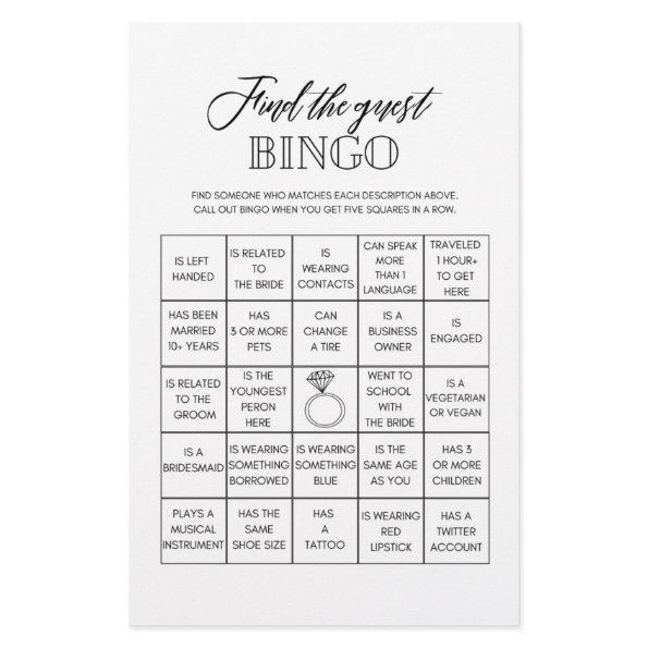 Find the guest bingo  game flyer