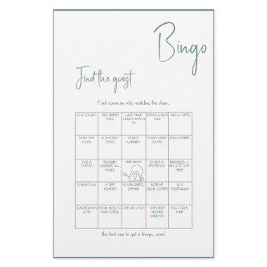 Find the Guest Bingo Shower Game Flyer