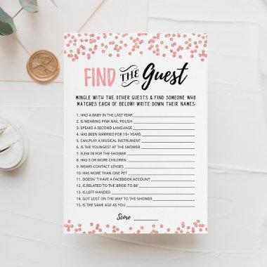 Find the guest Bridal Shower Editable game Invitations