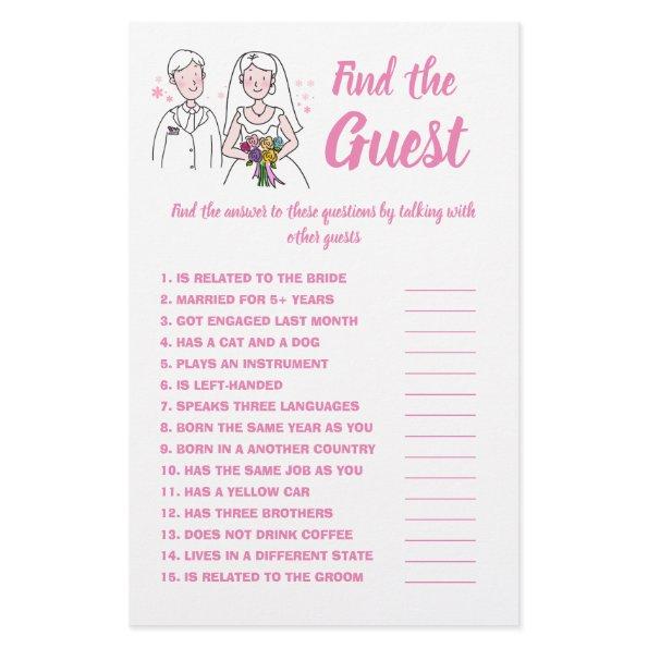 Find the Guest,  Game  Pink Love Flyer