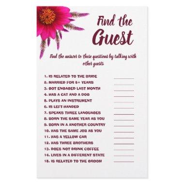 Find the Guest  Game  Purple Flyer