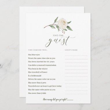 Find the Guest Bridal Shower Game Mingle Greenery