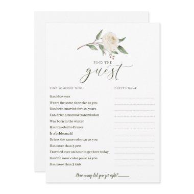 Find the Guest Bridal Shower Game Mingle Greenery