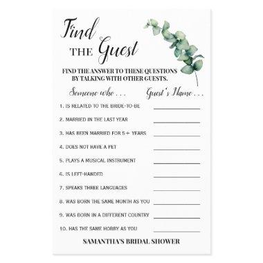 Find the Guest Eucalyptus  Game  Flyer