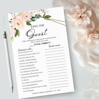 Find The Guest Game Floral  Game Flyer