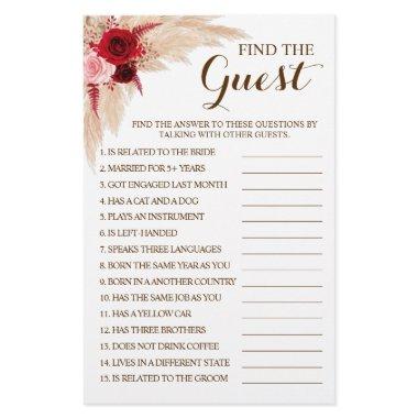 Find the Guest Pampas  Game  Flyer