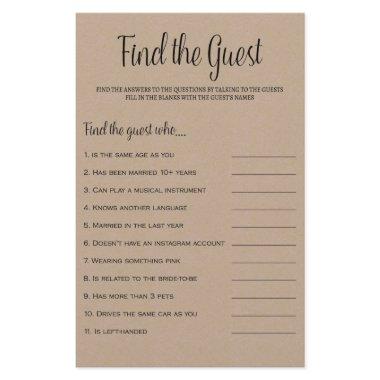 Find the Guest Rustic Kraft  Game