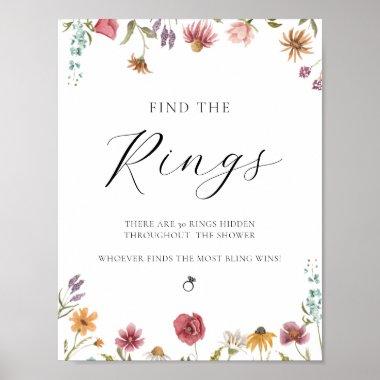 Find the Rings Bridal Shower Game Sign