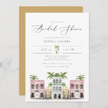 FIONA Charleston Rainbow Row Bridal Shower Invitations