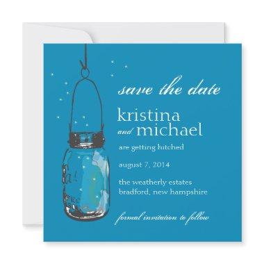 Fireflies & Mason Jar Save the Date